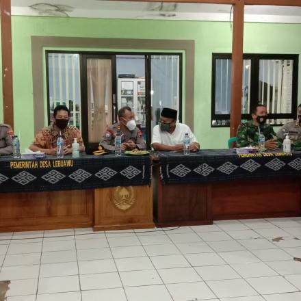 MONITORING PPKM MIKRO DARI POLRES JEPARA DAN POLDA JATENG DI DESA LEBUAWU